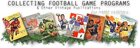 Collecting Football Game Programs